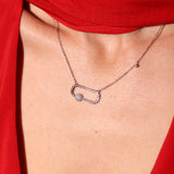 Neolope White Gold Diamond Necklaces