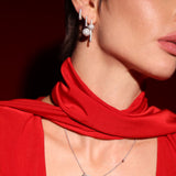 The Neolope White Gold Drop Diamond Earrings