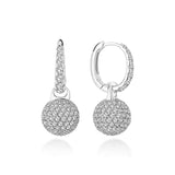 The Neolope White Gold Drop Diamond Earrings
