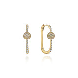 Neolope Diamond U-Hoop Earrings - Medium