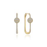 Neolope Diamond U-Hoop Earrings - Large