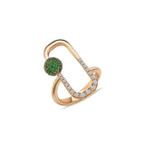 Neolope Tsavorite Diamond Ring