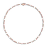 Neomi Ivory Half Eternity Enamel Tennis Necklace