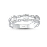 Baguette Cinc 14ct White Gold Diamond Ring