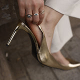 Gaze Blue and Black Diamond Evil Eye Ring