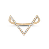 Geomi 14ct Rose Gold Diamond Ring