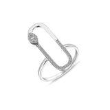 Neo Marquise 14ct White Gold Diamond Ring