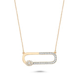 Neo Marquise 14ct Rose Gold Diamond Necklace