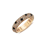 Stellar Black Enamel Diamond Eternity Ring