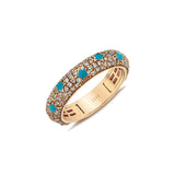 Stellar Blue Enamel Diamond Eternity Ring