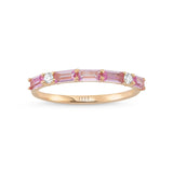 Belle Pink Topaz and Diamond Ring