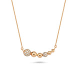 Bonbon 14ct Rose Gold Diamond Necklace