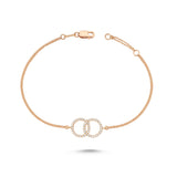 Interlocking Circles Diamond Bracelet