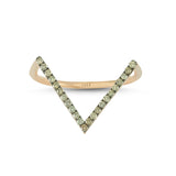 Geomi 14ct Rose Gold Cognac Diamond Ring