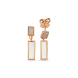Harmony Pink Mother of Pearl Bar Earrings