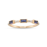 Lilium 14ct Rose Gold Sapphire and Diamond Ring