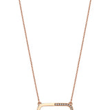 Neomi Navy Blue Enamel Diamond Necklace - Small