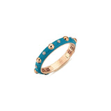 Neomi Bubble Blue Enamel Diamond Ring