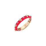 Neomi Bubble Neon Pink Enamel Diamond Ring