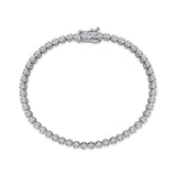 Neomi 14ct White Gold Diamond Waterway Bracelet