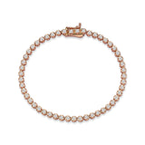 Neomi 14ct Rose Gold Waterway Diamond Bracelet
