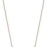 Otto 14ct Rose Gold Blue Diamond Bar Necklace